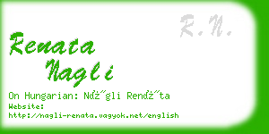 renata nagli business card